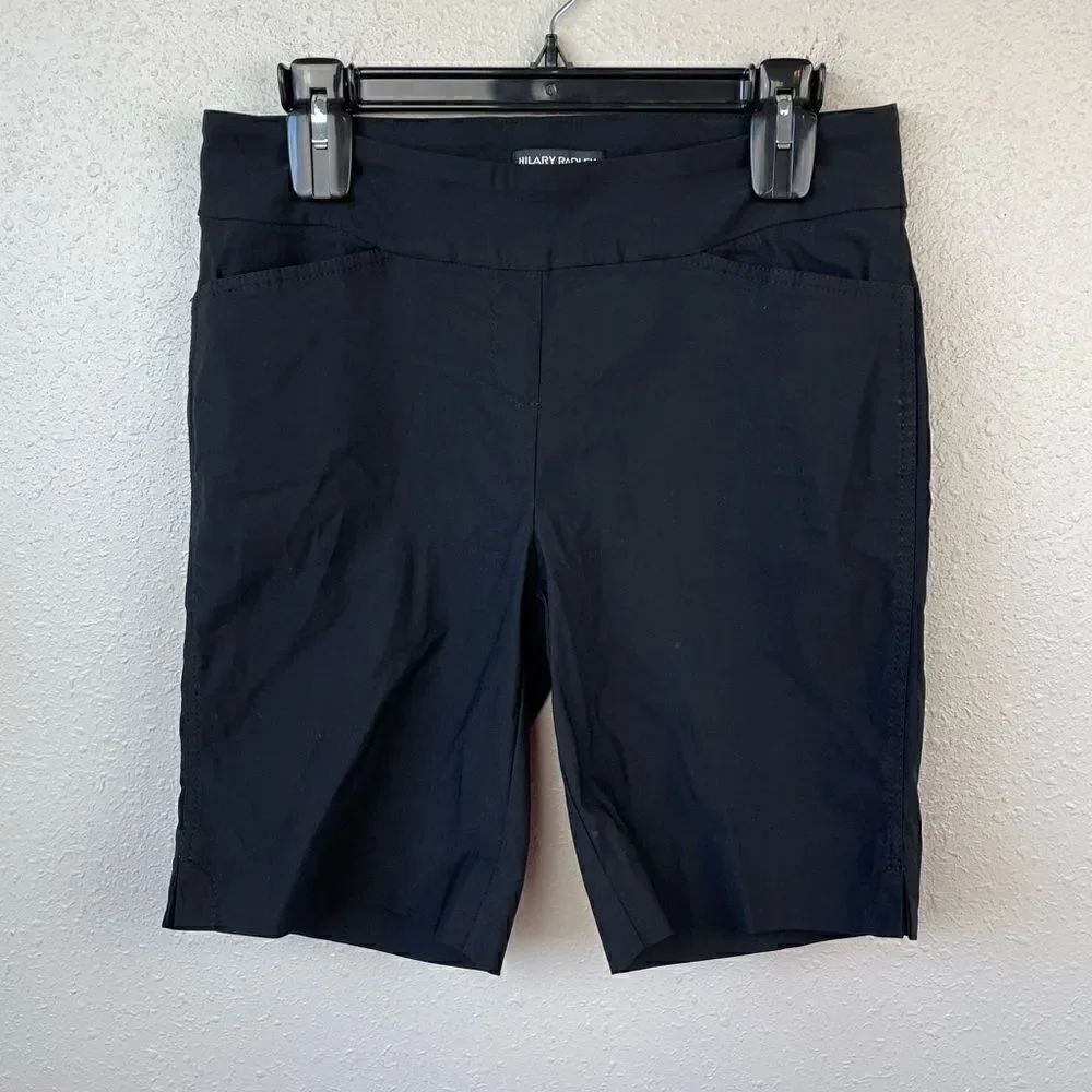 Hilary Radley Black Stretch Fit Shorts Size M EUC